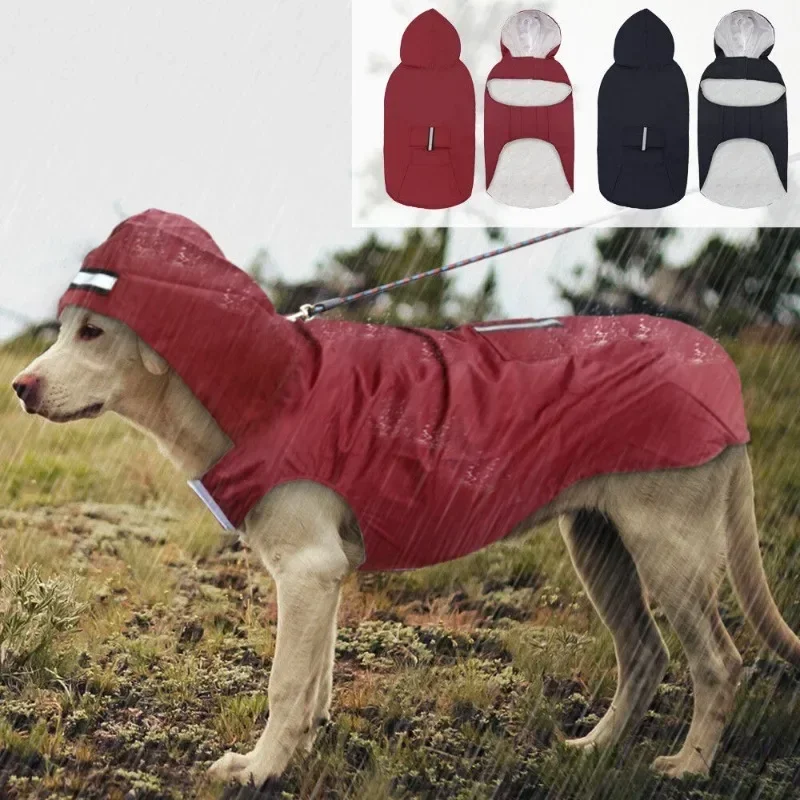 Dog Raincoat - Jaqueta impermeável com capuz para cães