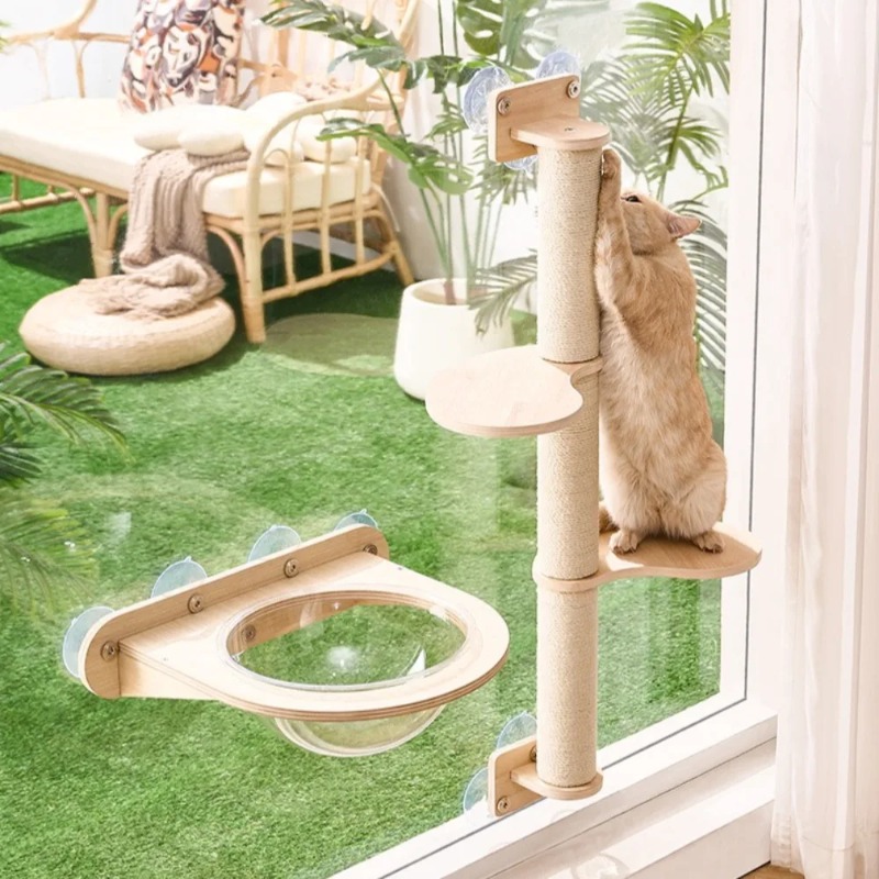 Cat Window Perch - Suporte de Janela para Gatos com