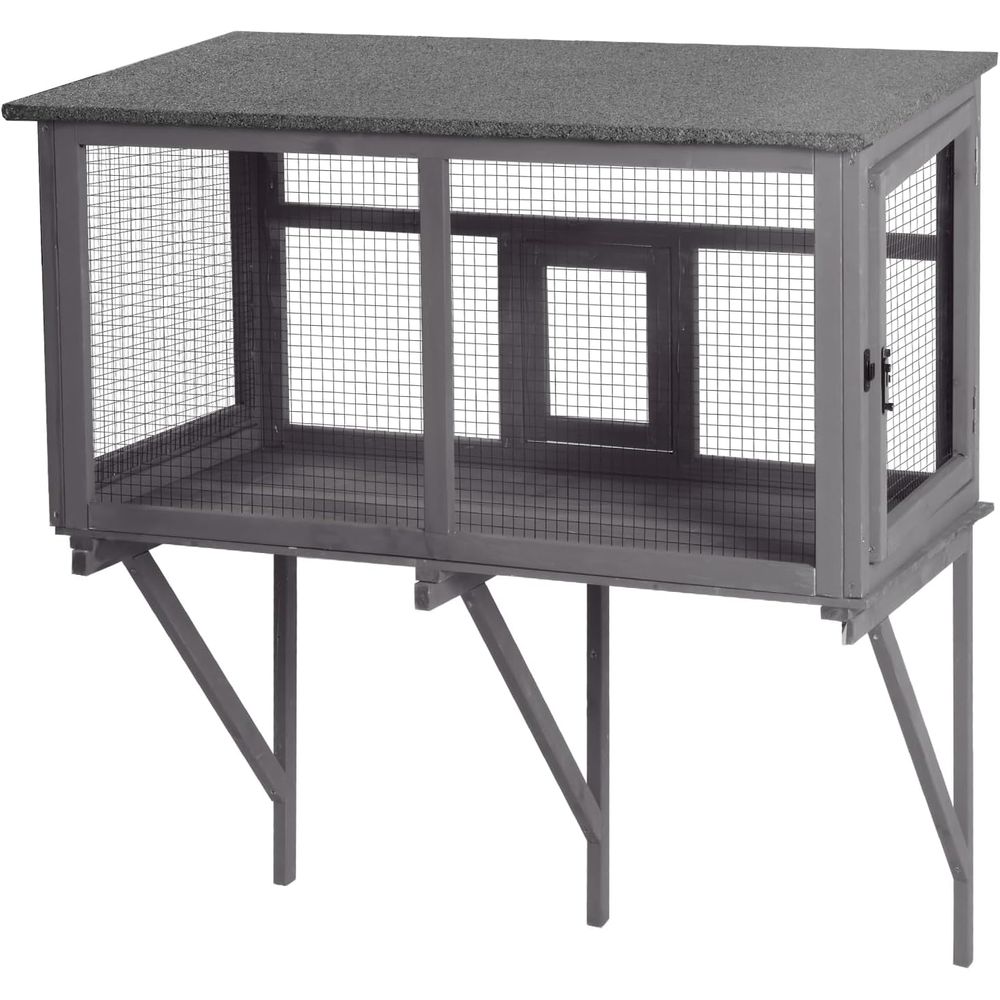 Cat Window Perch - Recinto Externo para Gatos com Teto