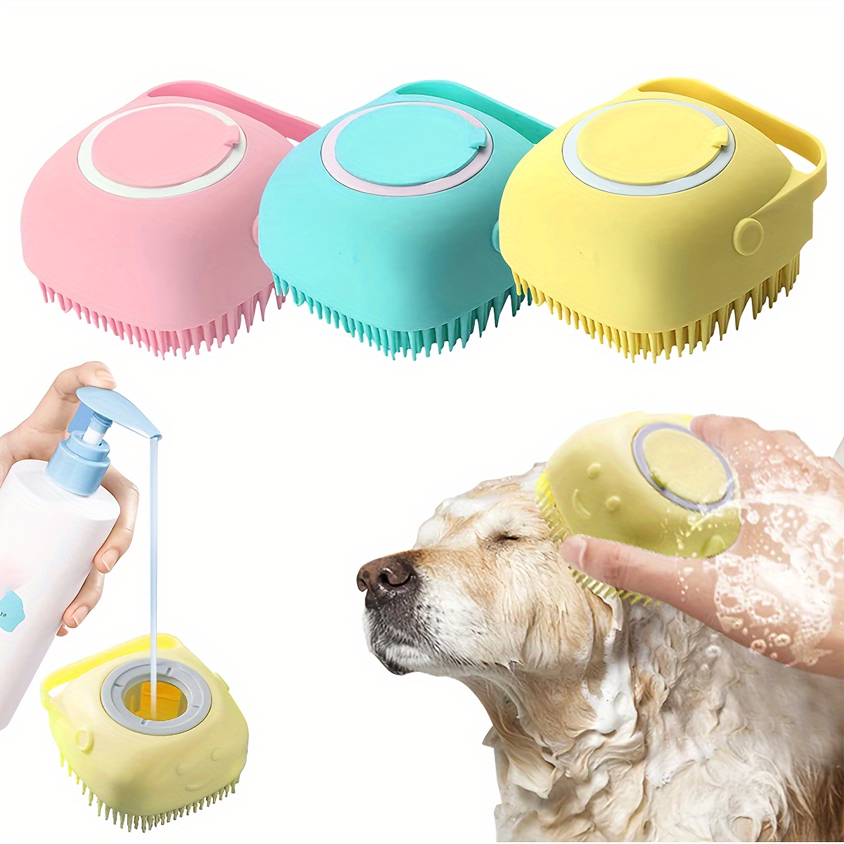 Pet Supplies Outlet - Escova de Banho para Cães, Escova