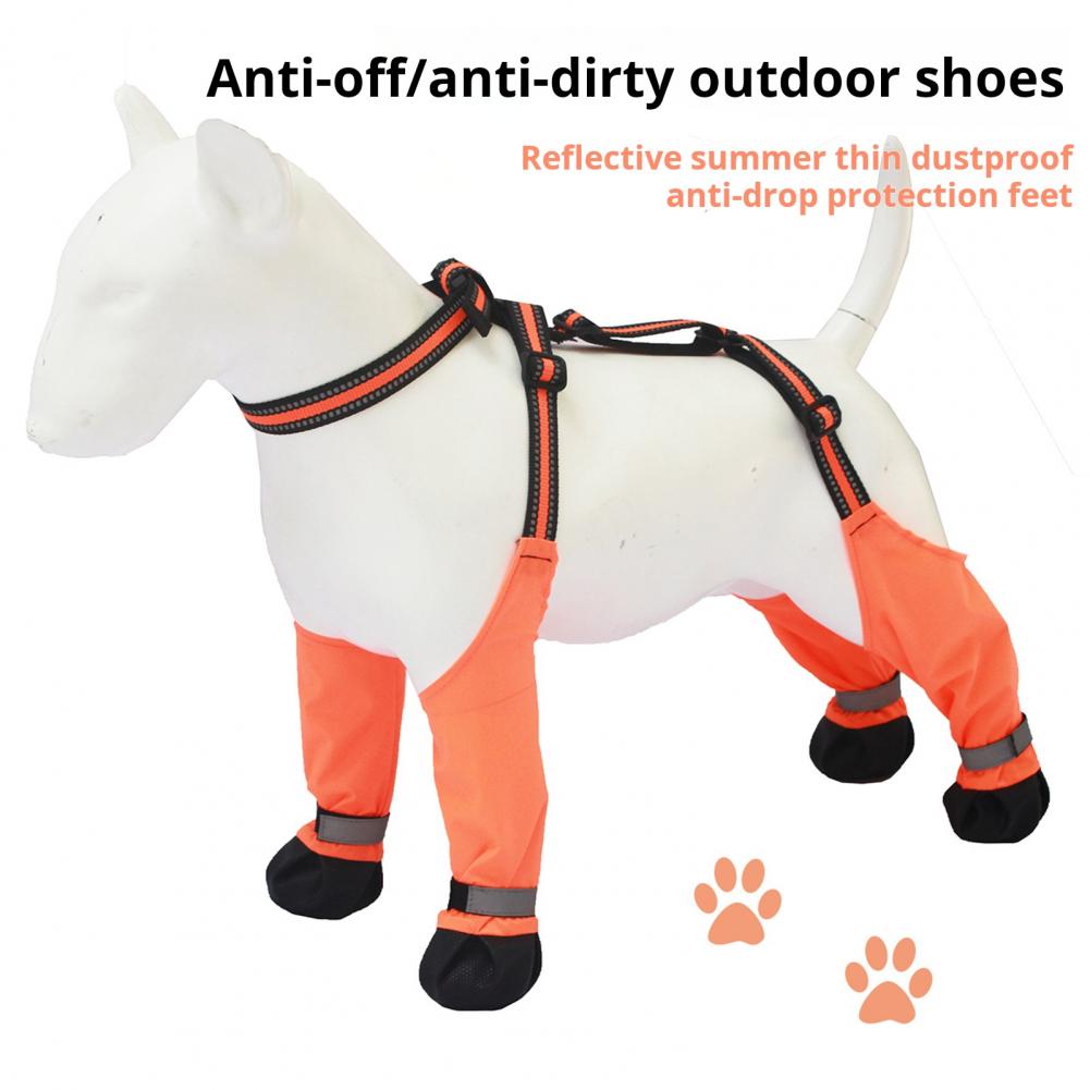 Dog Booties Paw Protector - Botas Protetoras Antiderrapantes para Cães com