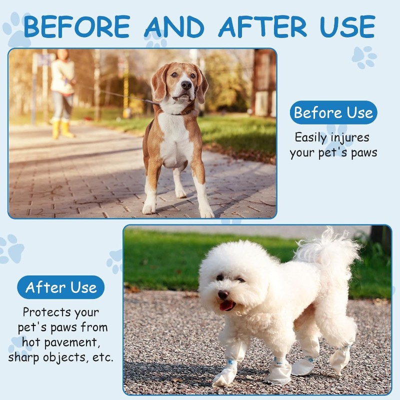 【NELISTMAS】 Capas descartáveis - Dog Booties Paw Protector avaliação e preço