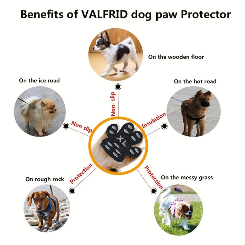 Almofadas antiderrapantes para - Dog Booties Paw Protector avaliação e preço