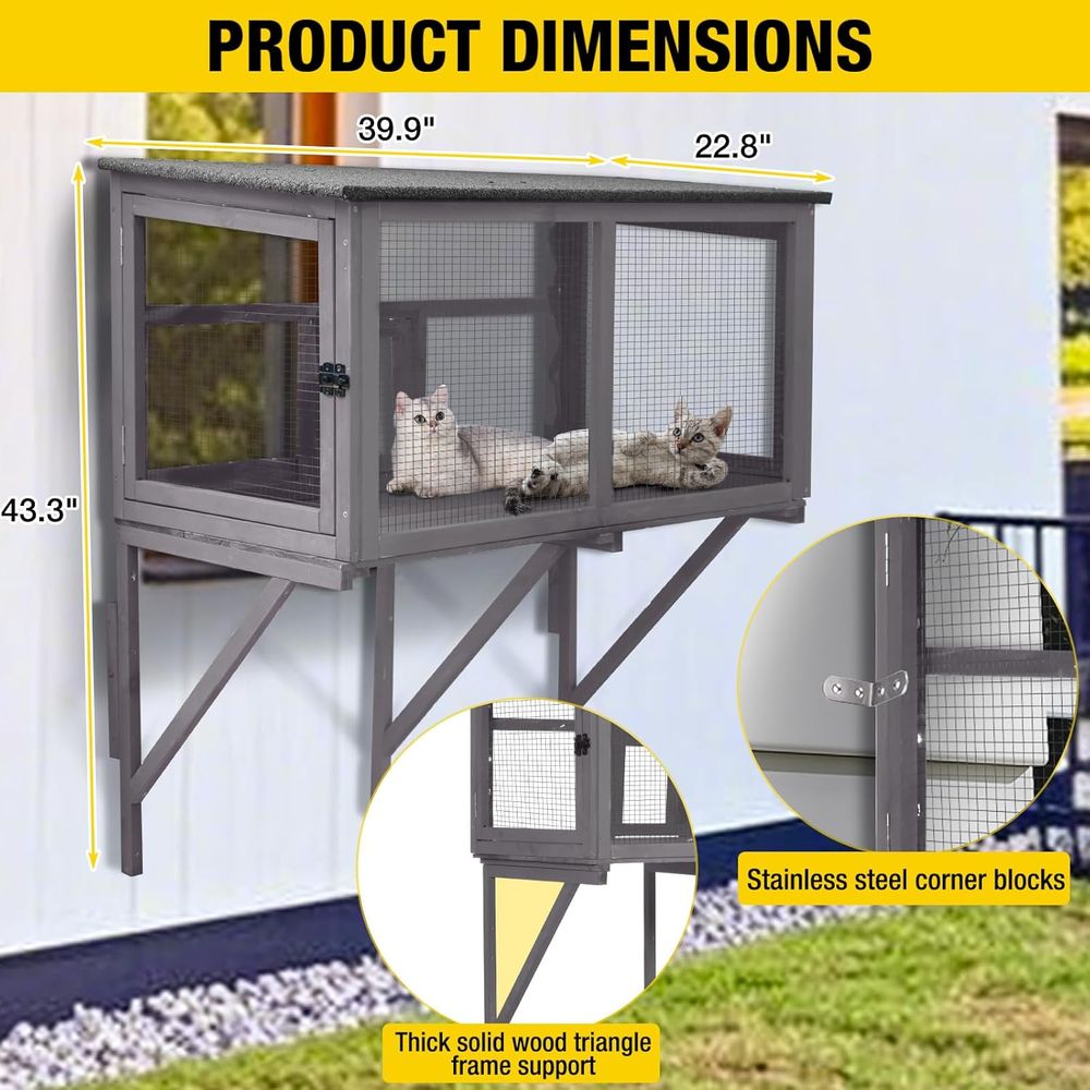 Recinto Externo para Gatos com - Cat Window Perch avaliação e preço