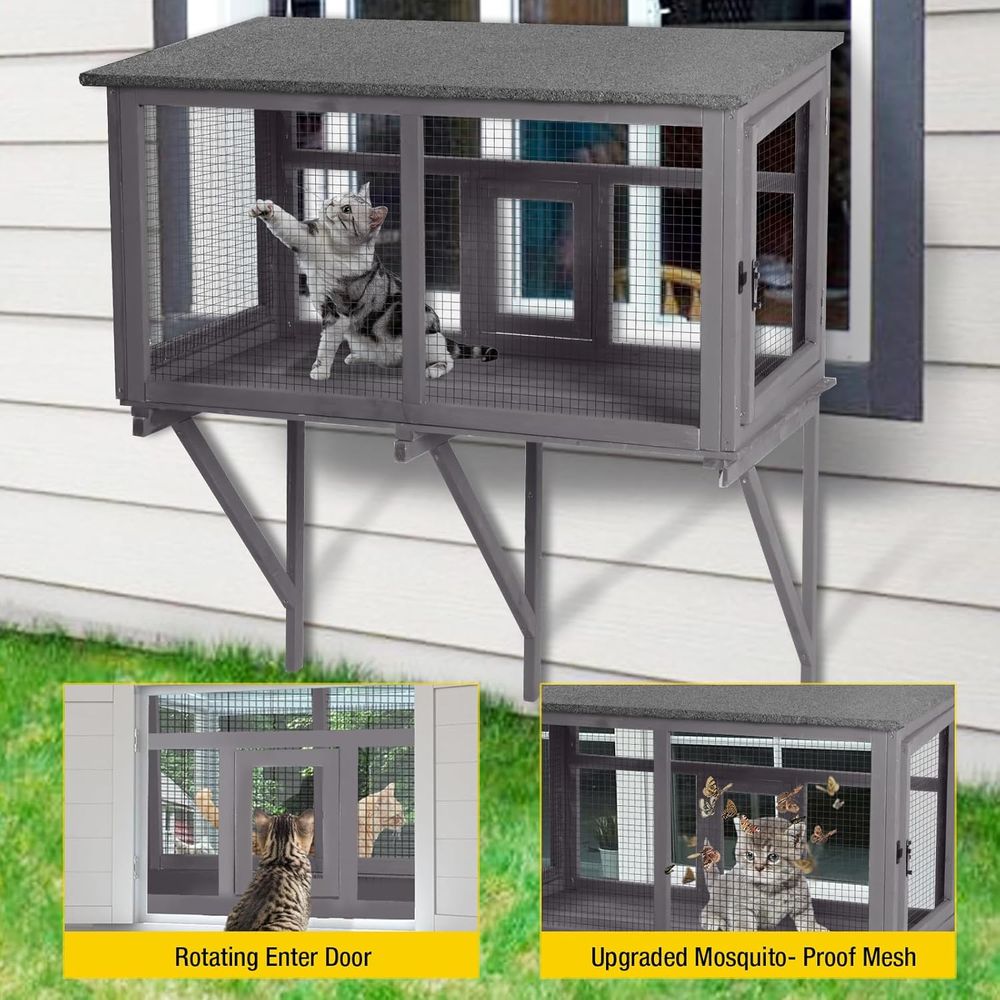 Recinto Externo para Gatos com - Cat Window Perch avaliação e preço
