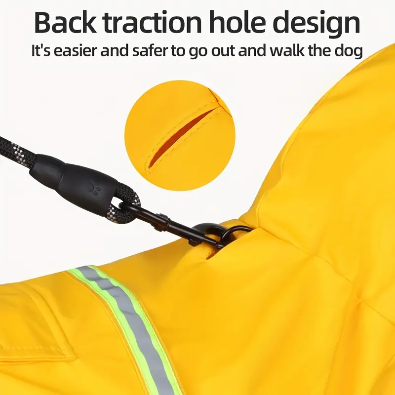 Capa de chuva elegante com cap - Dog Raincoat avaliação e preço