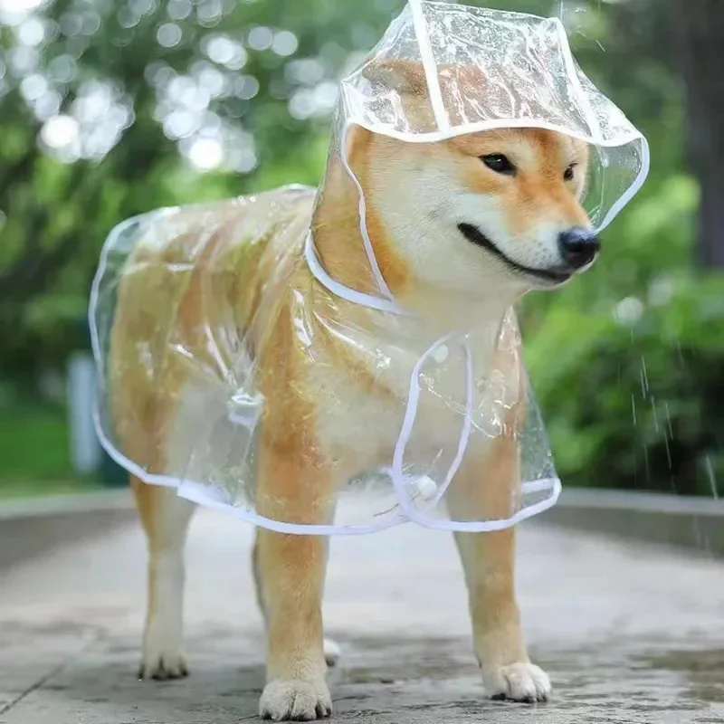 Capa de chuva transparente par - Dog Raincoat avaliação e preço