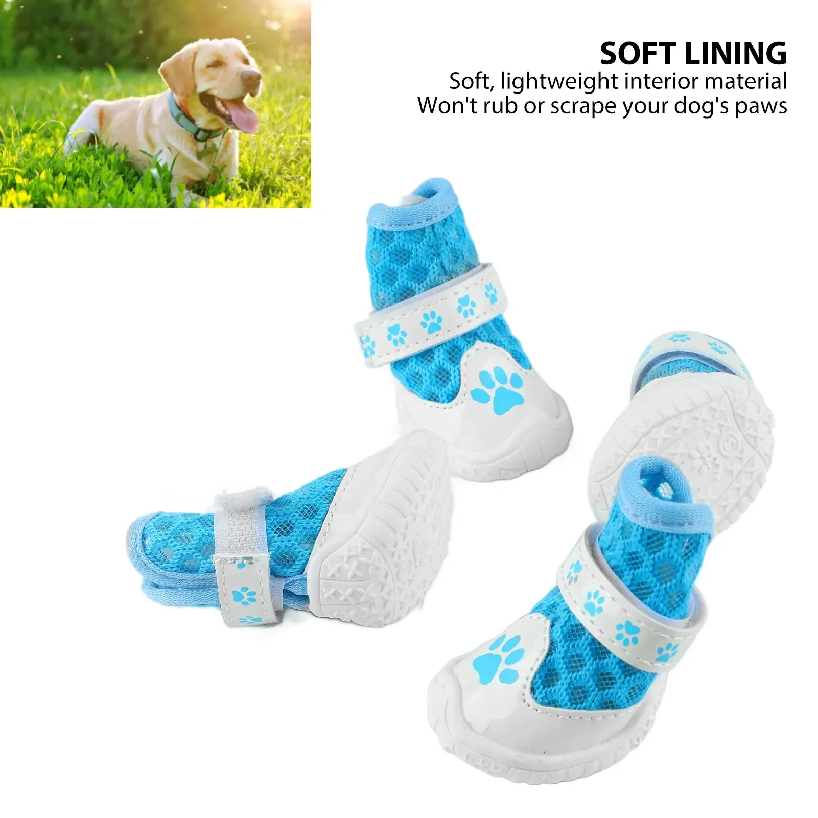 Leve respirável malha cão bota - Dog Booties Paw Protector avaliação e preço