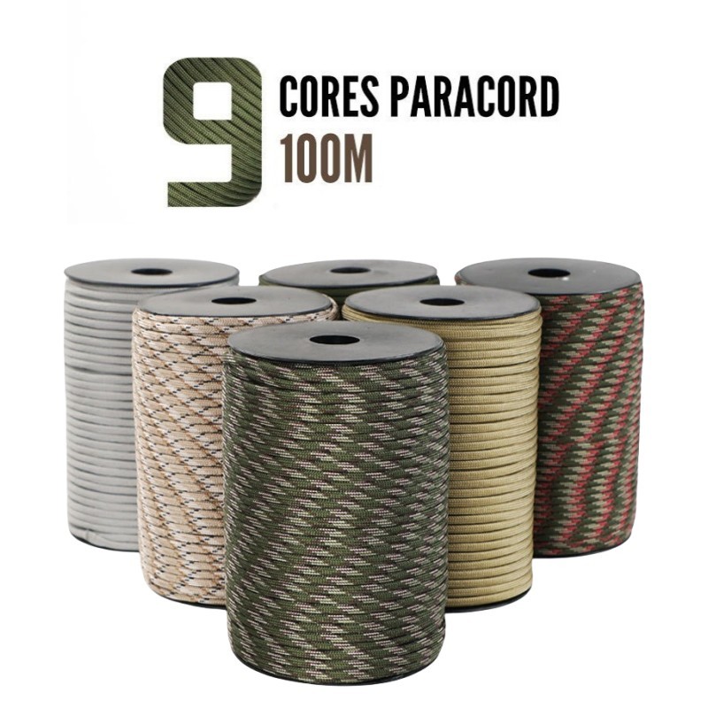 Paracord militar 50/100m 550,  - Dog Raincoat avaliação e preço