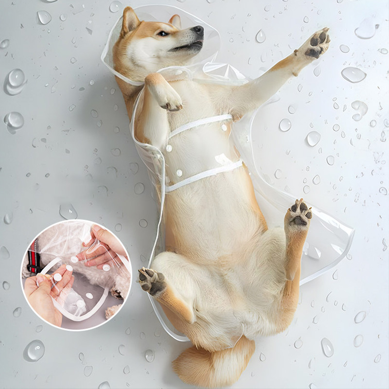 Capa de Chuva Transparente par - Dog Raincoat avaliação e preço